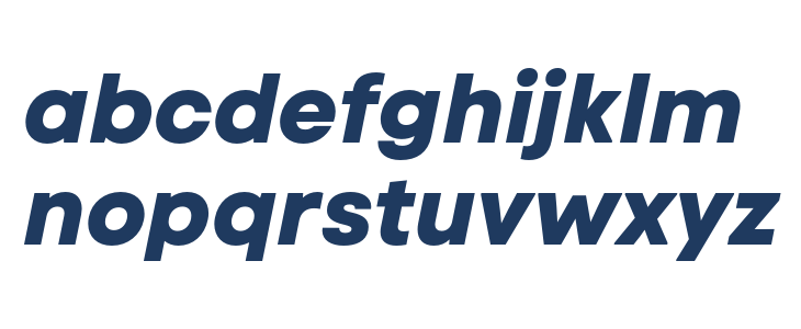 Code Next-Trial ExtraBold Italic Lowercase