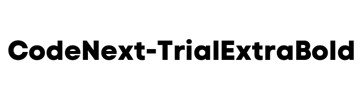 Code Next-Trial ExtraBold  Frei Schriftart Herunterladen