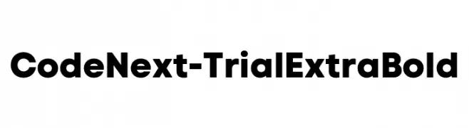Code Next-Trial ExtraBold  Frei Schriftart Herunterladen