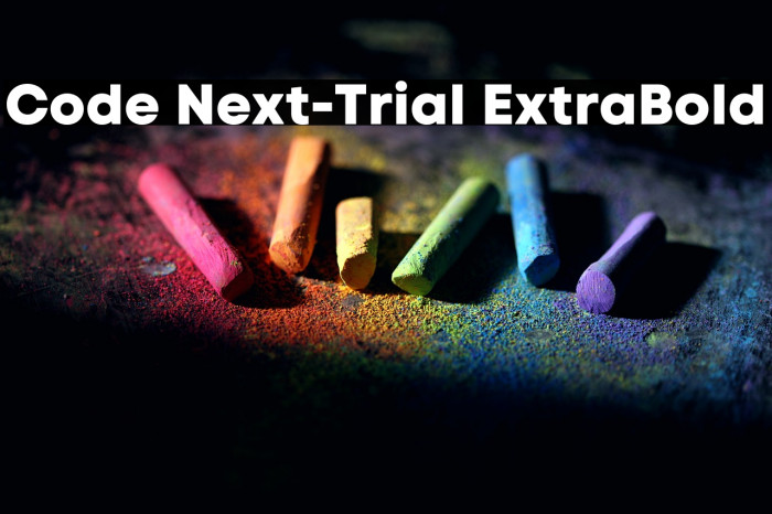 Code Next-Trial ExtraBold Example 2