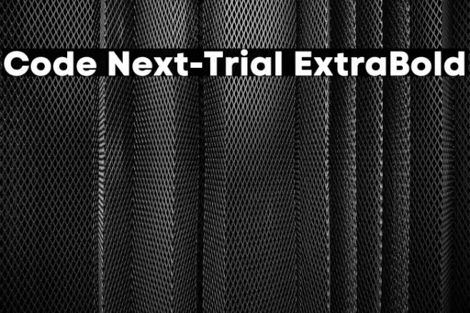 Code Next-Trial ExtraBold Font examples