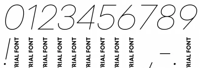 Code Next-Trial Hairline Italic Font OTHER CHARS