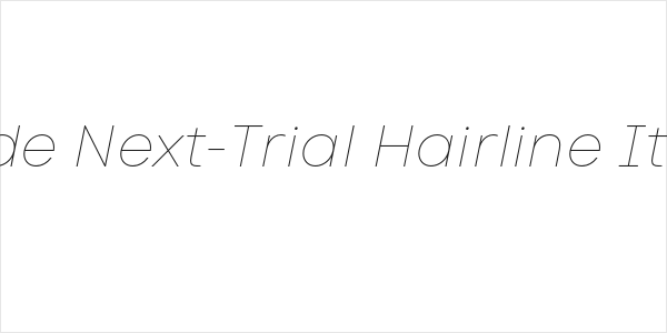 Code Next-Trial Hairline Italic Logo