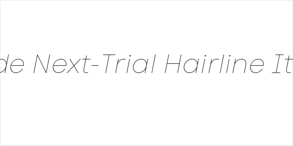 Code Next-Trial Hairline Italic Logo
