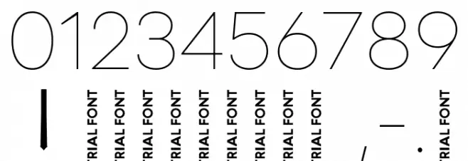 Code Next-Trial Hairline Font OTHER CHARS