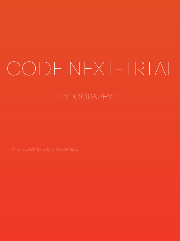 Code Next-Trial Hairline Poster
