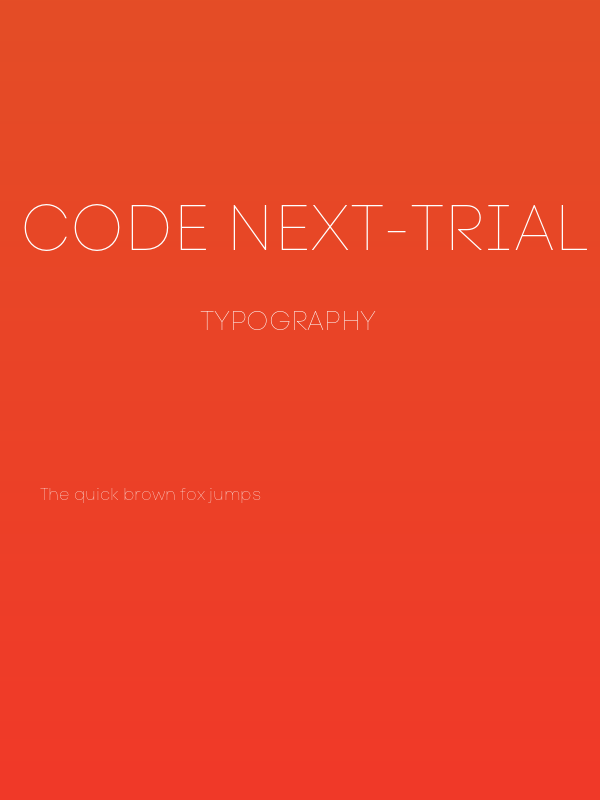 Code Next-Trial Hairline Poster