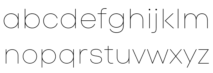 Code Next-Trial Hairline Font LOWERCASE