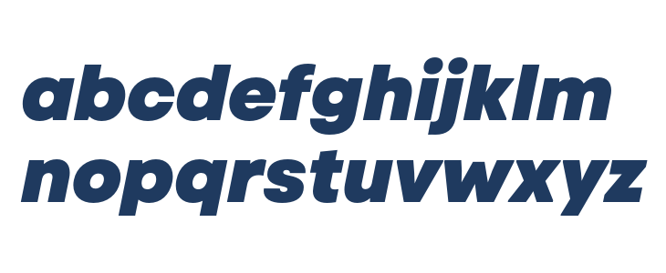 Code Next-Trial Heavy Italic Lowercase