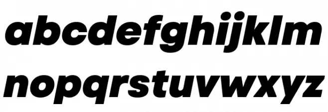 Code Next-Trial Heavy Italic Шрифта строчной