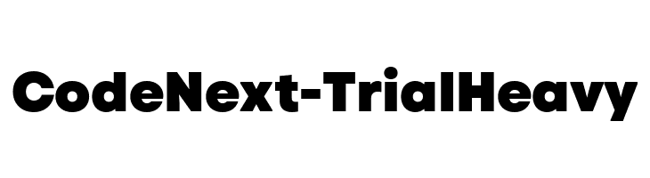 Code Next-Trial Heavy  Free Fonts Download