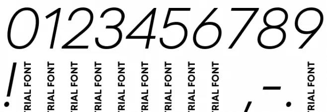 Code Next-Trial Light Italic Font OTHER CHARS