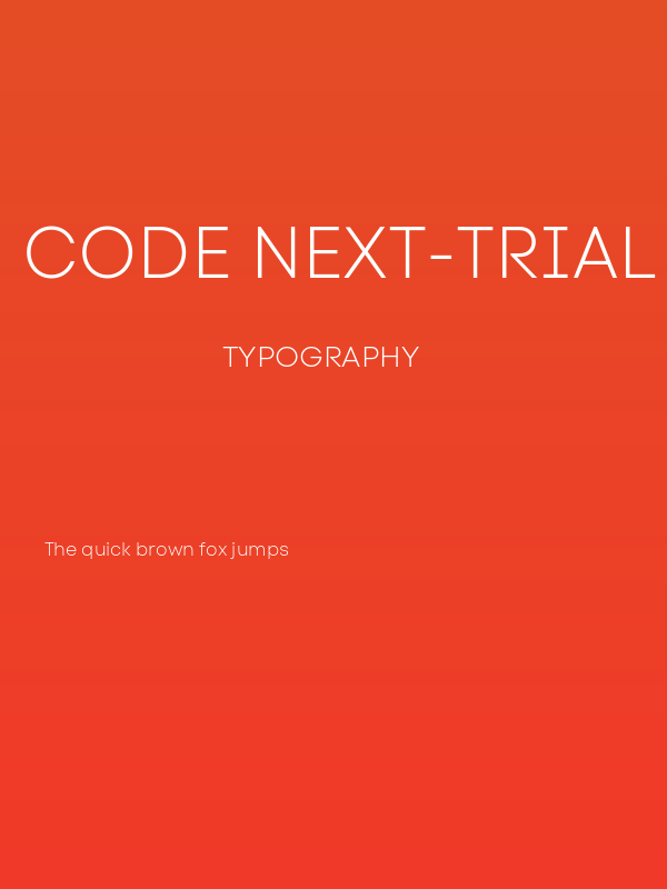 Code Next-Trial Light Poster