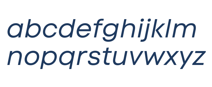 Code Next-Trial Regular Italic Lowercase