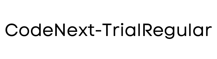 Code Next-Trial Regular  フリーフォントのダウンロード