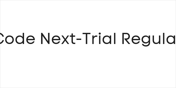 Code Next-Trial Regular Logo