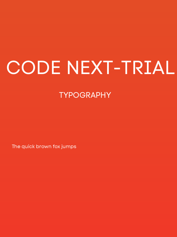 Code Next-Trial Regular Poster