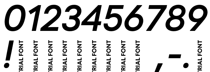 Code Next-Trial SemiBold Italic Font OTHER CHARS