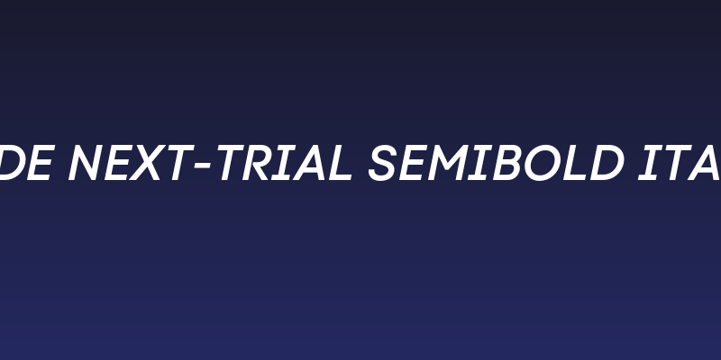 Code Next-Trial SemiBold Italic Social Header