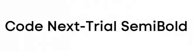 Code Next-Trial SemiBold  नि: शुल्क फ़ॉन्ट्स डाउनलोड