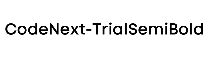 Code Next-Trial SemiBold  Descarca Fonturi Gratis
