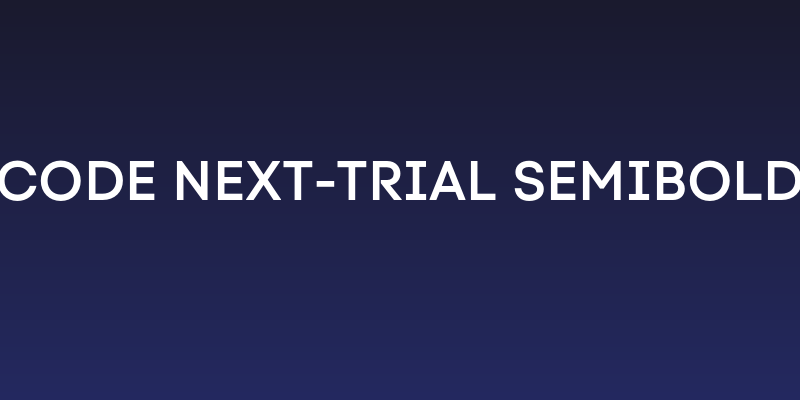 Code Next-Trial SemiBold Social Header