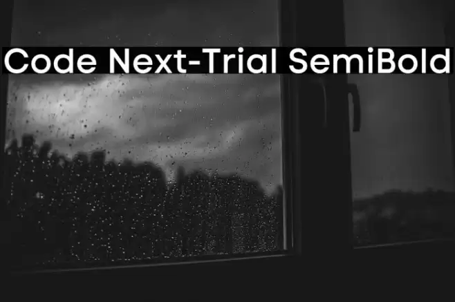 Code Next-Trial SemiBold Font examples