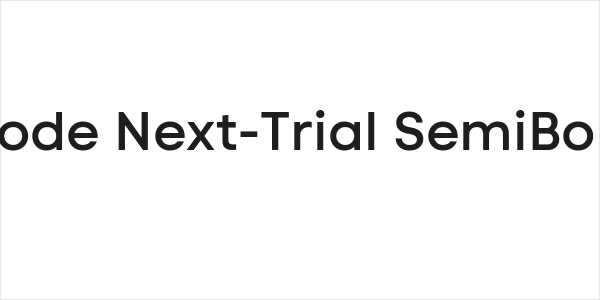 Code Next-Trial SemiBold Logo