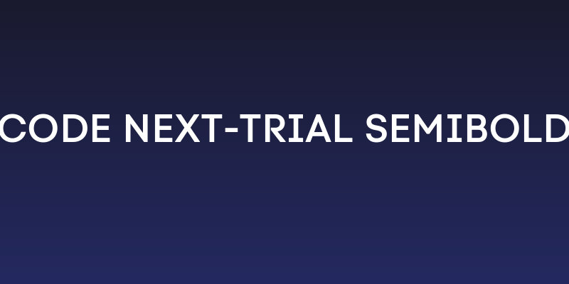 Code Next-Trial SemiBold Social Header