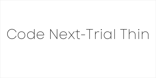 Code Next-Trial Thin Logo