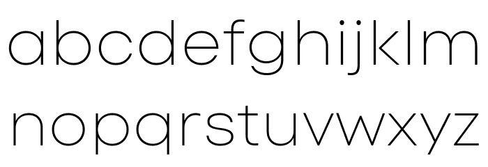 Code Next-Trial Thin Font LOWERCASE