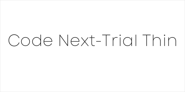 Code Next-Trial Thin Logo