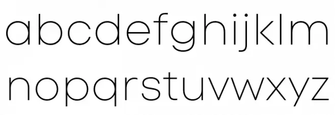 Code Next-Trial Thin Fonte MINÚSCULAS