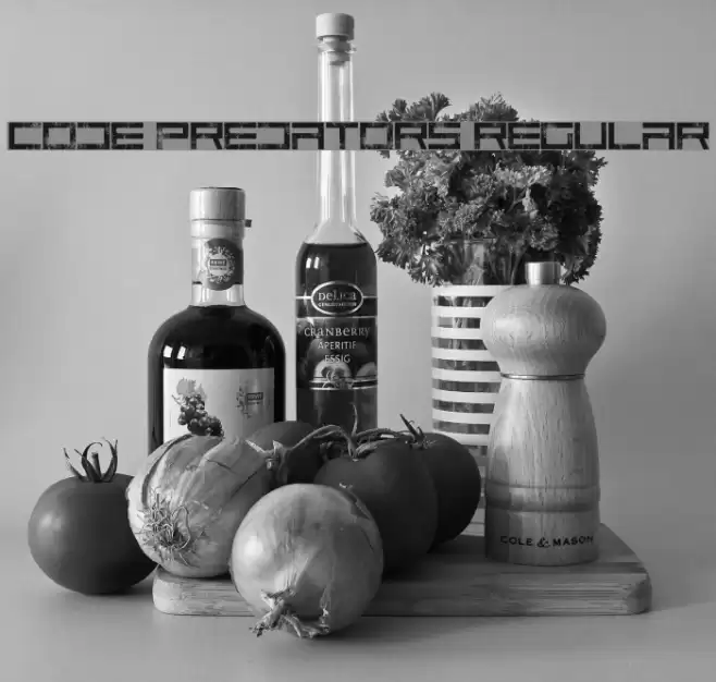 Code Predators Regular Font examples