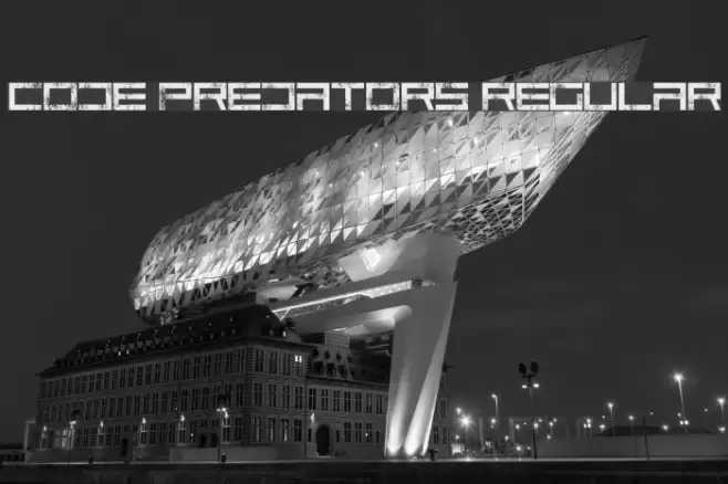 Code Predators Regular Font examples