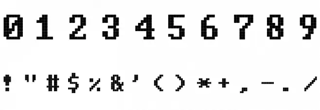 Code Regular Font OTHER CHARS