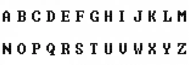 Code Regular Schriftart Groß