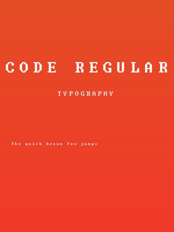 Code Regular Poster