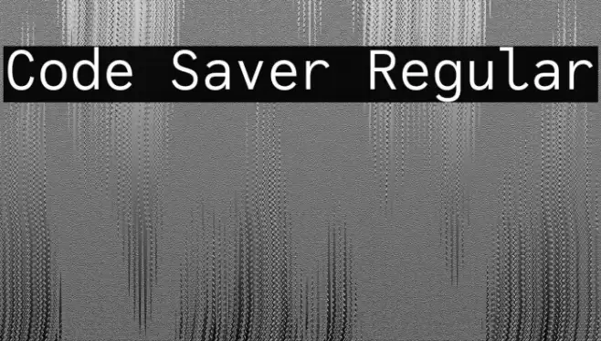 Code Saver Regular Font examples