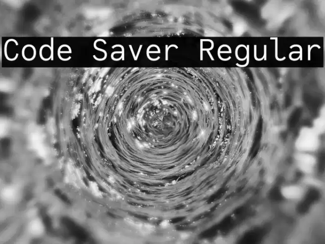 Code Saver Regular Font examples