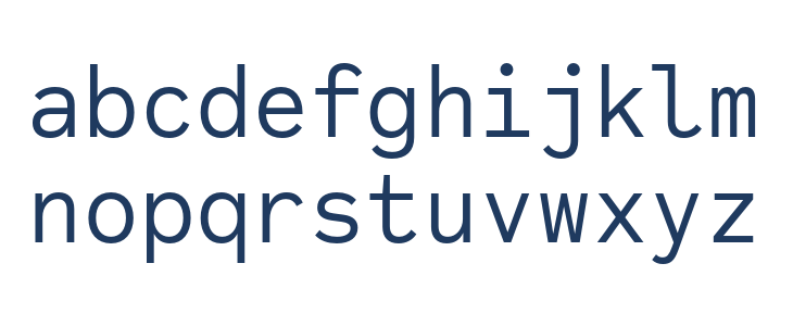 Code Saver Regular Lowercase