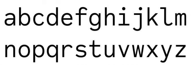 Code Saver Regular Font Litere mici