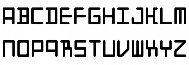 Code Squared Regular Polices MAJUSCULES
