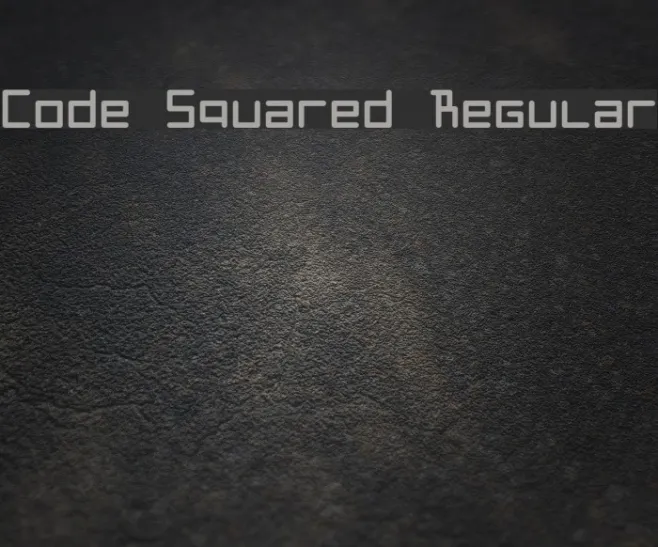 Code Squared Regular Example 3