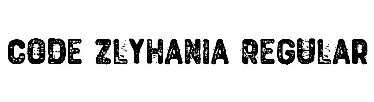 Code Zlyhania Regular  les polices de caractères gratuit tlcharger