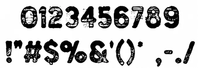 Code Zlyhania Regular Font OTHER CHARS