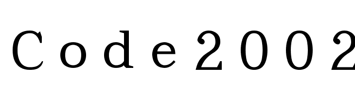 Code2002 Font