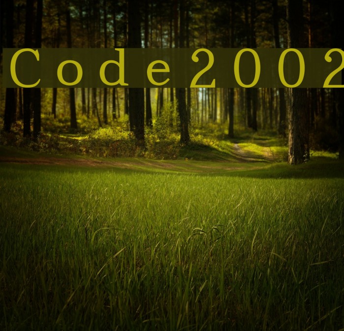 Code2002 Font examples
