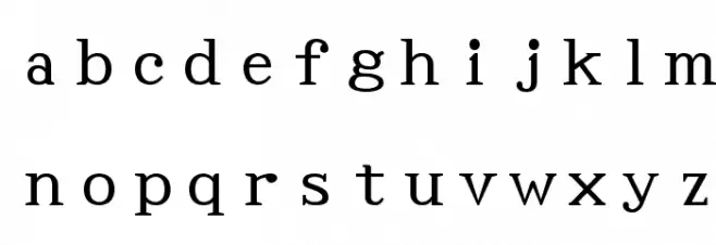 Code2002 फ़ॉन्ट लोअरकेस