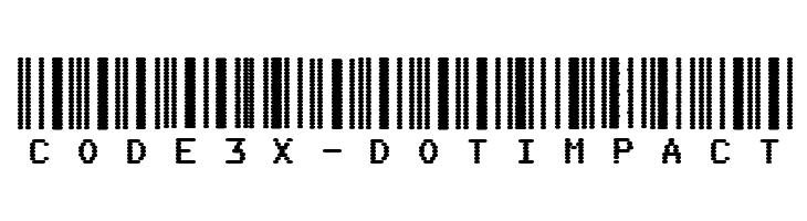 Code3X-DotImpact Font